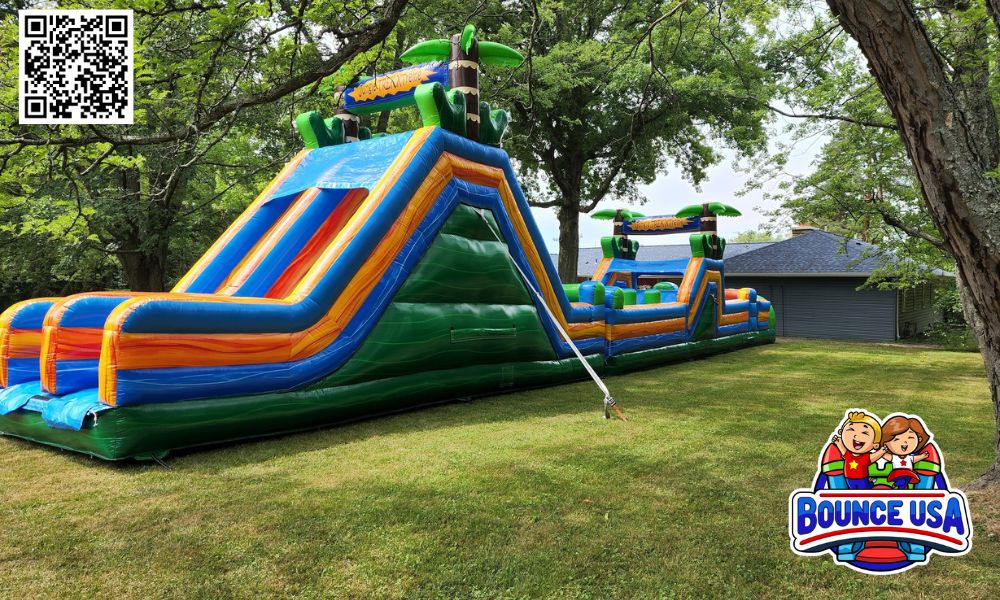 water slide bounce house